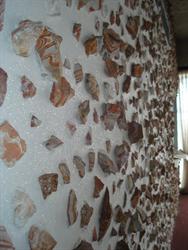 Rocks in the wall of the office. - , Utah