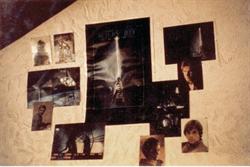 A 'Return of the Jedi' poster, surrounded by other 'Star Wars' photos, on the wall above the entrance to the north dome. - , Utah