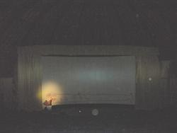 A view of the screen in the north dome, with some of the ceiling visible. - , Utah