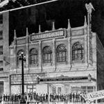 A drawing of the exterior of the American Theatre. - , Utah