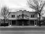The Apollo Theatre from across the street.  Two trees grow on either side of the building. - , Utah