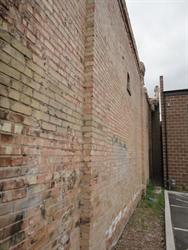 The north exterior wall, looking west toward Main Street. - , Utah