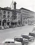 Vintage cars parked in front of the Capitol Theatre, about 1937. - , Utah