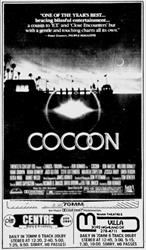 'Cocoon' in 70mm Six-Track Dolby Stereo at the Centre Theatre and Villa Theatre. - , Utah