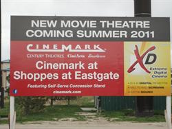 A sign for the Cinemark at Shoppes at Eastgate. - , Utah