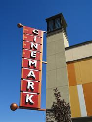 A Cinemark banner sign on the southwest tower. - , Utah