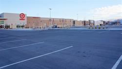 <p>Looking across the Target parking lot, with the new theater rising at the end of the row on the right.</p> - , Utah