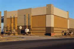 <p>Unused scaffolding sits beside the largest auditorium.</p> - , Utah