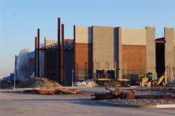 <p>Steel beams mark the location of the theater entrance.</p> - , Utah