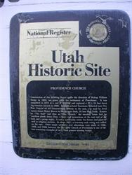 A plaque from the National Register of Historic Place. - , Utah