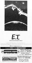 Century and Crossroads add 35mm prints of E. T.:The Extra-Terrestrial. - , Utah