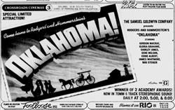 'Oklahoma!' in 70MM 6 Track Stereophonic Sound at the Crossroads Cinemas. - , Utah
