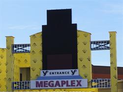"Megaplex" in neon, with twin copies of the Valley Fair "VF" symbol above. - , Utah