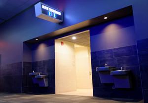 Restrooms in the center of the IMAX hall. - , Utah