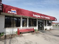 The front of the Logan Art Cinemas.