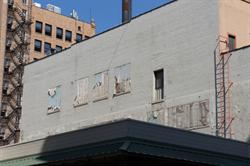 Boarded up windows on the south wall, and a doorway converted into a window. - , Utah