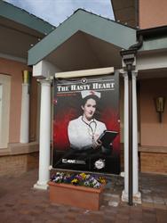 A poster for <span style='font-style: italic;'>The Hasty Heart</span> on the left side of the entrance. - , Utah