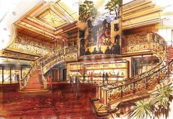 The lobby of the planned theater at Midtown Village. - , Utah