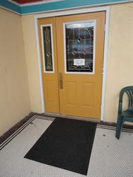 A note on the left door says, "Please close the door tightly behind you." - , Utah