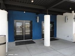 Entrance and exit doors on the left side of the ticket booth. - , Utah