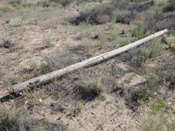 A pole lies on the ground. - , Utah