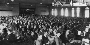 During the 1920s, devotionals were held three times a week in College Hall. - , Utah