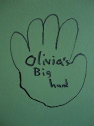 "Olivia's big hand." - , Utah