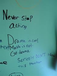 "Never stop acting.  Drama is cool.  Math is not.  Go drama.  Seriously DON'T move this theater." - , Utah