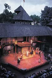 The stage of the Adams Shakespearean Theatre.