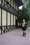 Deanne Ott describes how members of the Utah Shakespeare Festival's acting company wait in this area behind the Adams Shakespearean Theatre for their cues to appear on stage. - , Utah