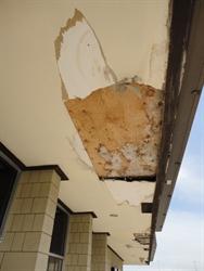 Damage to the overhanging ceiling. - , Utah