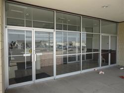 The outer entrance doors on the northeast corner of the building. - , Utah