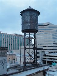 A water tower on the northeast corner of the building. - , Utah