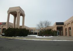 The Carillon Square shopping center and the plaza area in front of the theater. - , Utah
