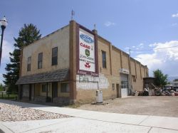 Front and south sides of the former Centerfield theater. - , Utah
