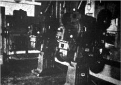 The projectors in the Centre Theatre's booth when the theater opened in 1937. - , Utah