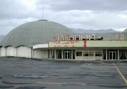The north dome and lobby of the Cinedome 70 from across the parking lot - , Utah