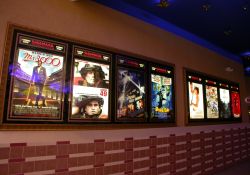 Eight poster cases in the entrance of the Cinemark 16 at Provo Towne Centre. - , Utah
