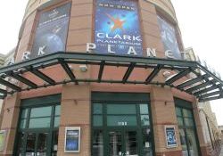 The entrance of the Clark Planetarium. - , Utah