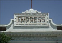 The name of the theater, 'Empress', at the top of the building. - , Utah