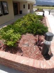 A 'flower bed' in front of the theater entrance. - , Utah