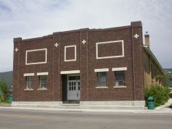 Front of the Fairview Dance Hall. - , Utah