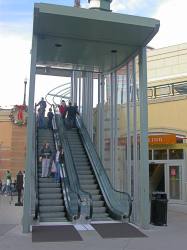 Escalator up to theater entrance. - , Utah