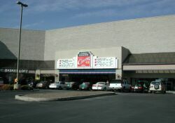 The front of the theater.  The theater is on the second level of this shopping center. - , Utah