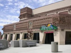 The entrance of the Mayan restaurant, next to the south entrance of the Megaplex 17 at Jordan Commons. - , Utah