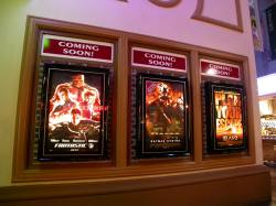 'Coming Soon' poster cases next to the Uptown Hall. - , Utah