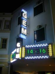The marquee for the Gem Hall. - , Utah