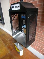 An ornate pay phone. - , Utah