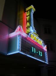 The Utah Theatre marquee. - , Utah