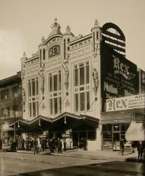 By 5 April 1912, the theater received a new, ornate facade and was renamed the Rex Theatre.
 - , Utah